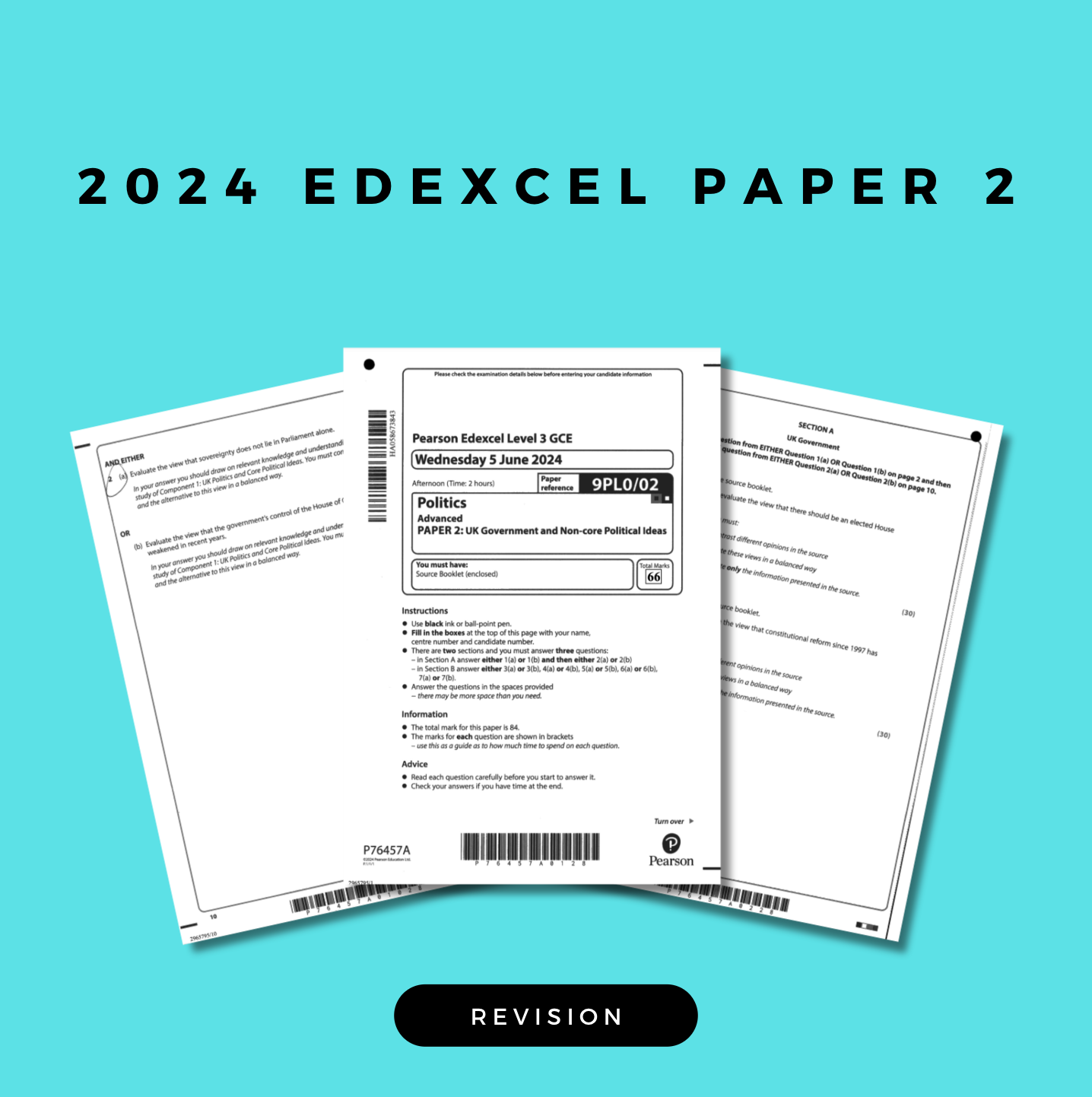 Edexcel A Level Politics Paper Two 2024